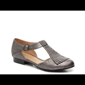 Naturalizer Lia Flat Pewter Metallic 6.5M